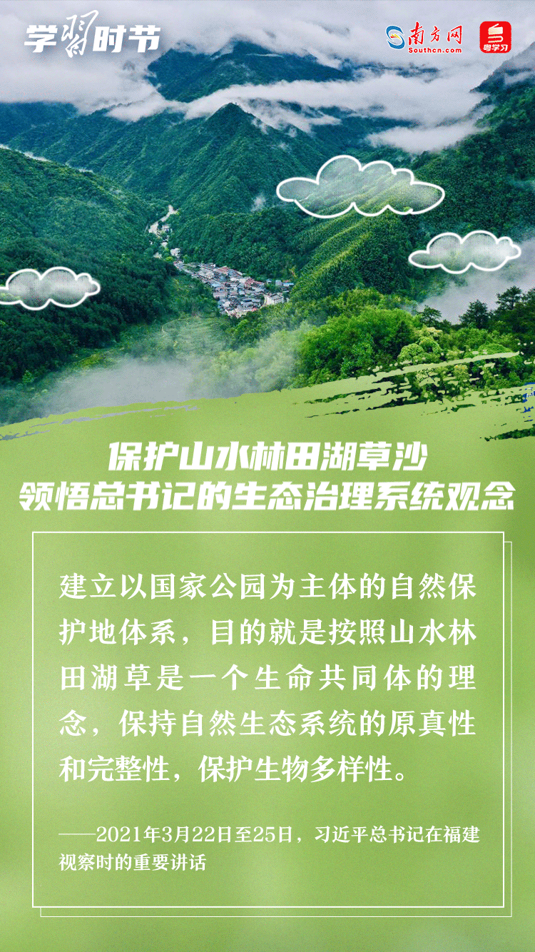 學習時節｜保護山水林田湖草沙 領悟總書記的生態治理系統觀念
