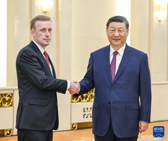 習近平會見美國總統國家安全事務助理沙利文