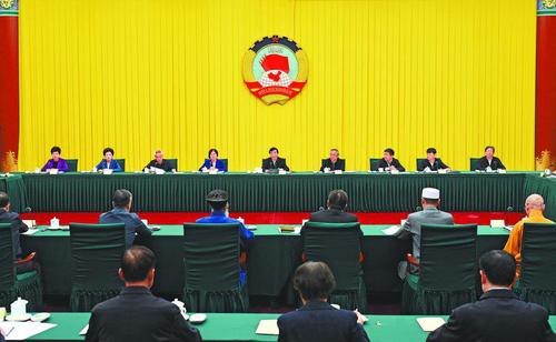 全國政協召開雙周協商座談會 圍繞提升宗教事務治理法治化水平協商議政 王滬寧主持