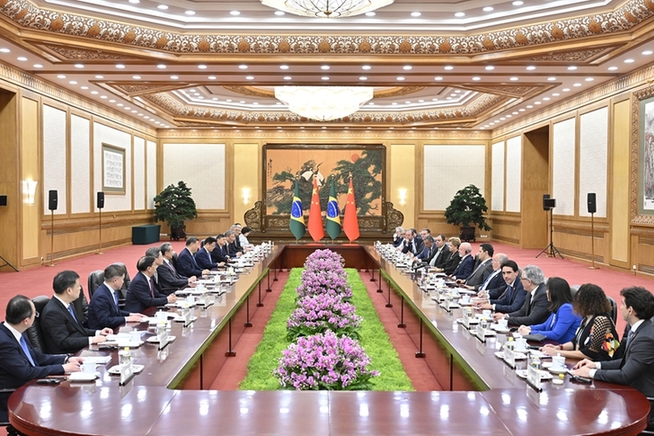 習近平同巴西總統盧拉會談