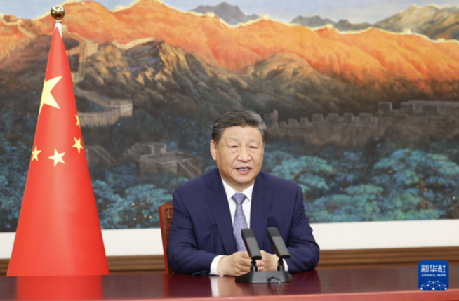 習近平向氣候和公正轉型領導人峰會發表致辭